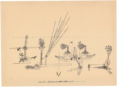 イエロー ハーバーの図面、1921 ～ 1926 年。 作： Paul Klee