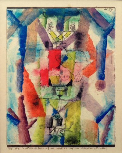 主は私たちに頼るのではなく、私たちに頼るべきです 作： Paul Klee