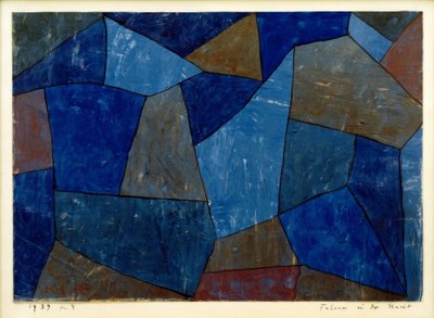 夜の岩 作： Paul Klee