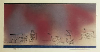 冬のお祭りの日 作： Paul Klee