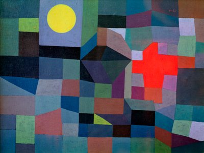 火、満月 作： Paul Klee