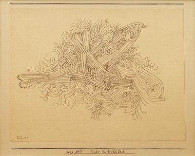 急流の中の魚 作： Paul Klee