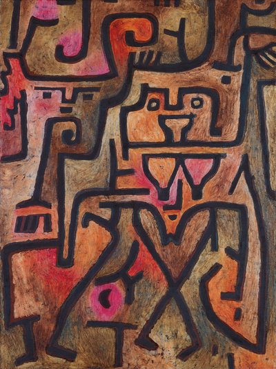 森の魔女、1938。 作： Paul Klee