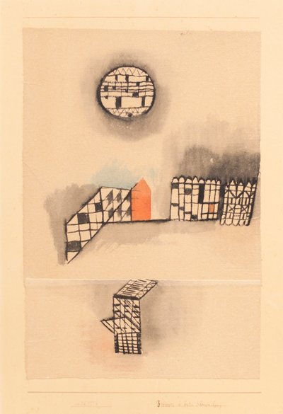固定分割の求婚者 作： Paul Klee