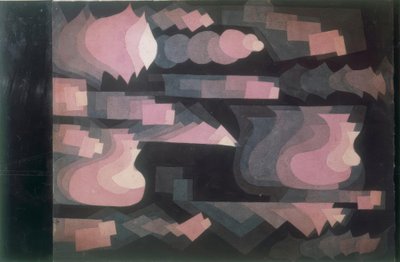 赤の溝 作： Paul Klee