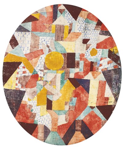 壁の中の満月 作： Paul Klee