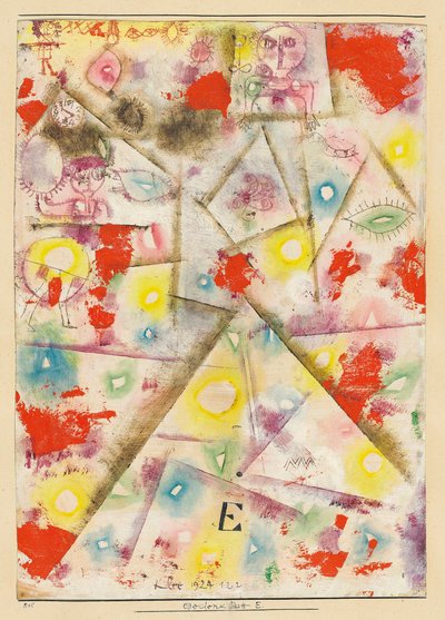 記念シートE、1924年。 作： Paul Klee