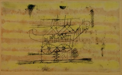 記念碑的な彫刻の頭の足場 作： Paul Klee