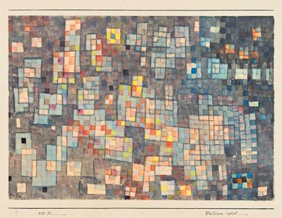 Glasshouses Quarter、1927年。 作： Paul Klee