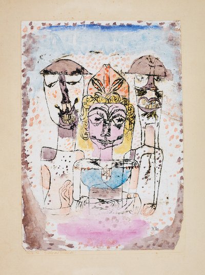 ギリシャと野蛮人、1920年。 作： Paul Klee