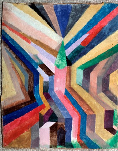 緑の鐘を中心に - 絵画 作： Paul Klee