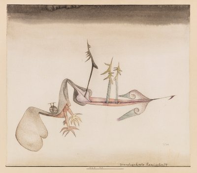 地上の魔女の風景、1924年。 作： Paul Klee