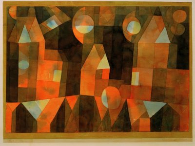 橋の上の家 作： Paul Klee
