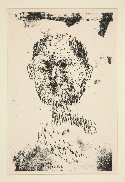 頭 (Kopf) - ひげを生やした男 (Baertiger Mann) 作： Paul Klee