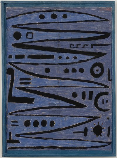 英雄的な弓のストローク。 1938 作： Paul Klee
