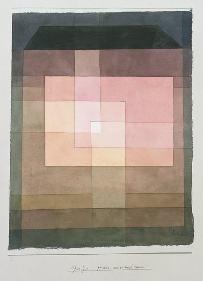 家、外側と内側 作： Paul Klee