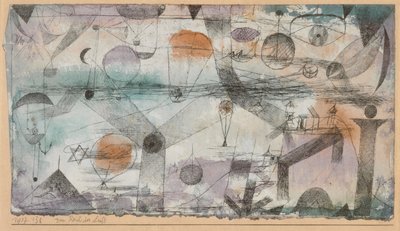 空気の王国で、1917年。 作： Paul Klee