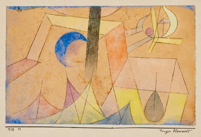 ユンガー ブラウモンド ヤング ブルームーン、1918 年。 作： Paul Klee