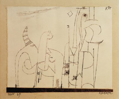 猫 作： Paul Klee