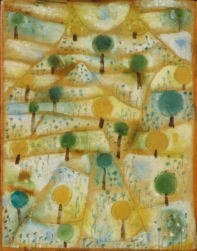 小さなリズミカルな風景 作： Paul Klee