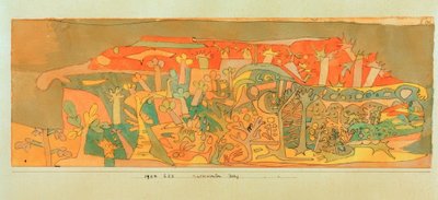 耕された山 作： Paul Klee