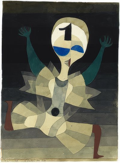 ゴールでランナー。 1921 作： Paul Klee