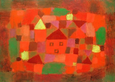 夕日のある風景 作： Paul Klee