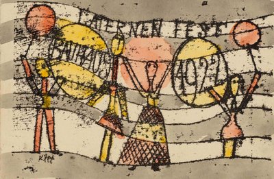 ラテルネンフェストバウハウス1922、1922。 作： Paul Klee