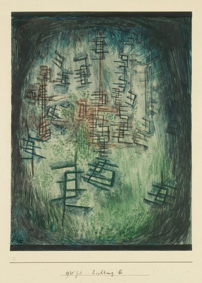 E 空き地、1930 年。 作： Paul Klee