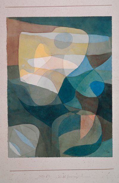 ライトブロードワーディングI、1929年。 作： Paul Klee