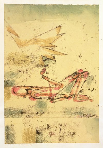 雷の一撃 作： Paul Klee