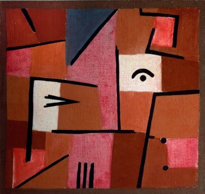 ルック・イン・ザ・レッド（パステルコットンとバーラップ 作： Paul Klee