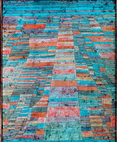 Päätie ja sivutiet Paul Kleen maalaus (1879-1940) 1929 Su. 83x67 cm Köln, Ludwig-museo 作： Paul Klee