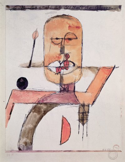 人は主の口 作： Paul Klee