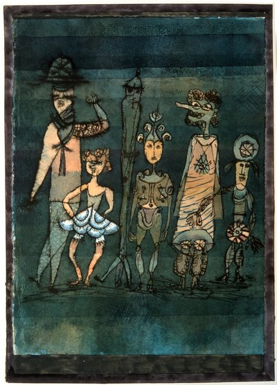 マスク、1923年。 作： Paul Klee