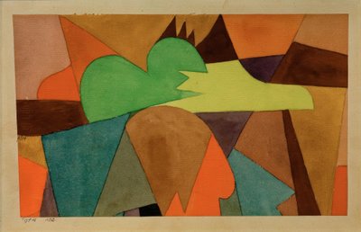 d付き。茶色のヒント 作： Paul Klee