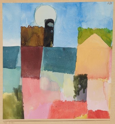 月の出（サンジェルマン）。 1915-242 作： Paul Klee