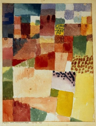 ハマメットのモチーフ 作： Paul Klee