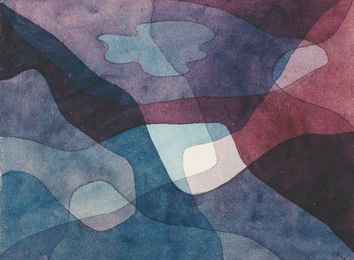 山と合成空気; 山と空気の合成 作： Paul Klee