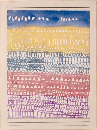 旧市街の概要、1928 年。 作： Paul Klee