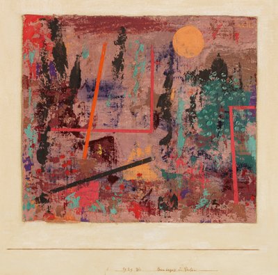 庭園建設の開始、1929 年。 作： Paul Klee