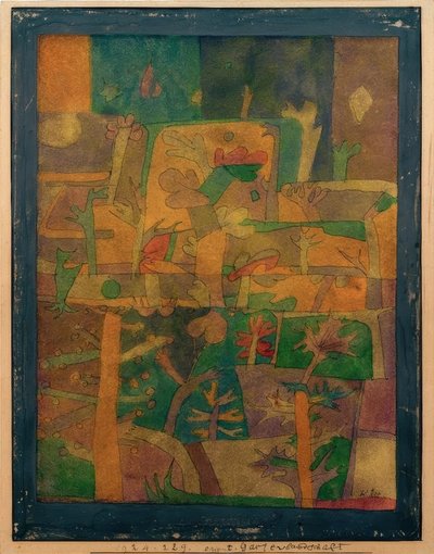 東洋の庭の風景 作： Paul Klee