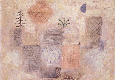 クールなクレセントで駐車。 パーク ミット デム クーレン ハルブモント 作： Paul Klee