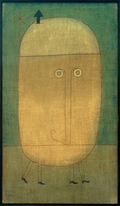 ポール・クレー、恐怖の仮面-絵画、1932 作： Paul Klee