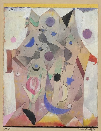 ペルシャのナイチンゲール。 1917 作： Paul Klee