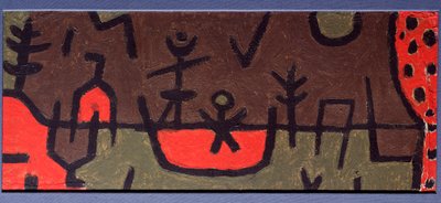 公園の池 - 絵画 作： Paul Klee