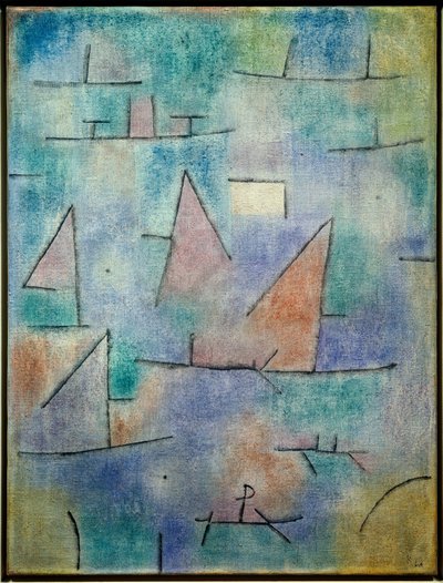 Satama ja purjeveneet 作： Paul Klee