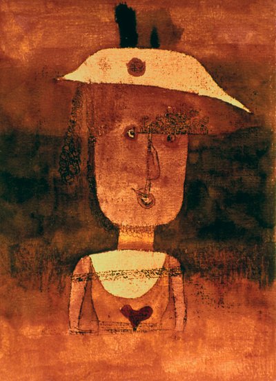 1924年南部のP夫人の肖像 作： Paul Klee