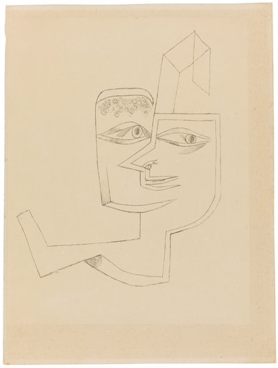 クールな女性の肖像画、1919 年。 作： Paul Klee