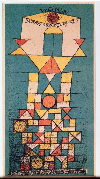 バウハウス展「崇高な側面」のポストカード 作： Paul Klee